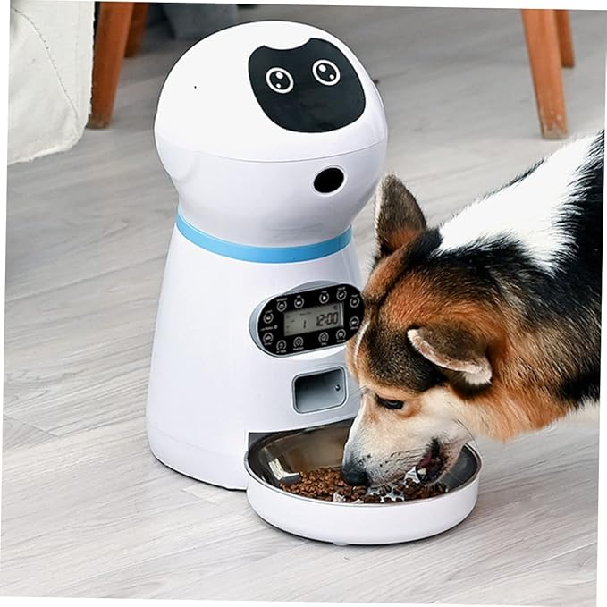 Happyyami Pet Feeder with Automatic Timing 3.5l for Cats Rabbits with Detachable Design