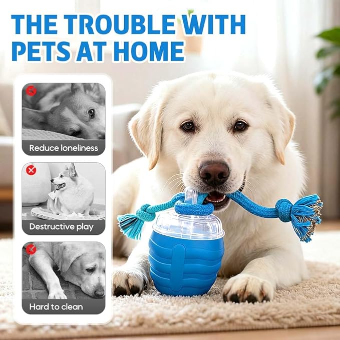 Interactive Dog Toys, 2026 Upgrade Interactive Rolling Cat Dog Ball Toy, Rechargeable Automatic Moving Dogs Toy Wicked Ball for Boredom Medium Small Puppy Dogs (Orange)