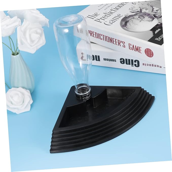 BESPORTBLE Triangle Automatic Drinking Fountain for Reptiles Black Water Feeder for Turtles Lizards and Crabs Easy to Clean Saving Pet Hydration