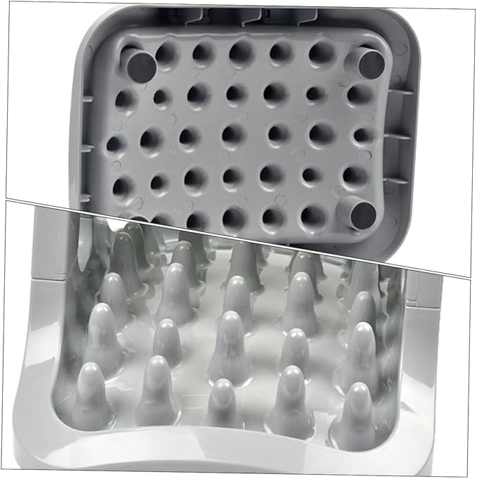 BESPORTBLE 1piece Dog Food Bowl Stand Automatic Dog Treat Dispenser for Raised Bowl