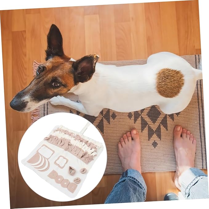 Pet Snuffle Mat for Dogs Foraging Feeding and Washable Activity Pad for Nose Work Suitable for Pets