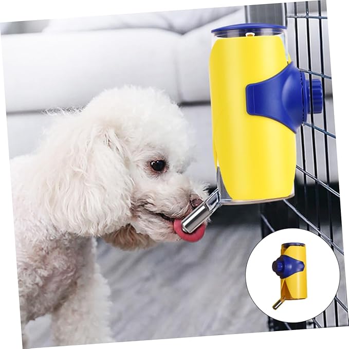 Hanging Water Feeder for Pets Automatic Pet Water Dispenser with Ball Control Lid Wear Resistant for Cats and Dogs