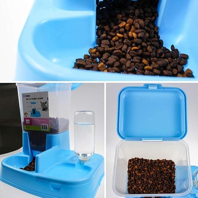 feeders Automatic Feeder 5 Piece Set Pet Automatic Feeder Dog Cat Drinking Bowl Dog Water Drinking Cat Feeding Large Capacity Water Dispenser