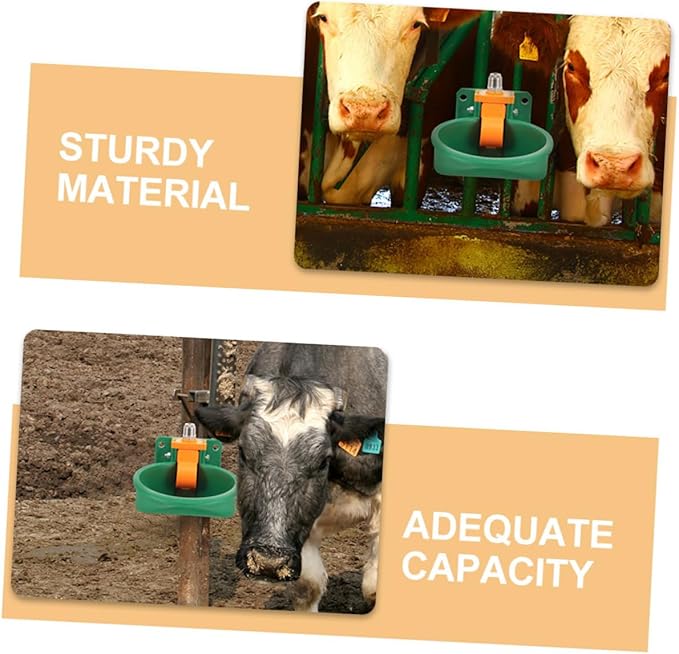 Sheep Goat Automatic Water Dispenser Horse Feeder Livestock Waterer Plastic Drinking Bowl Farm Use Easy to Clean