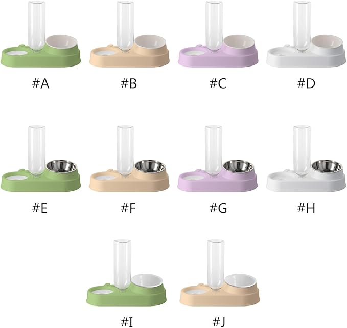 Pet Food Feeders and Waterer Detachable Cats Water Fountain Bowl Food Container Automatic Bowl Supply