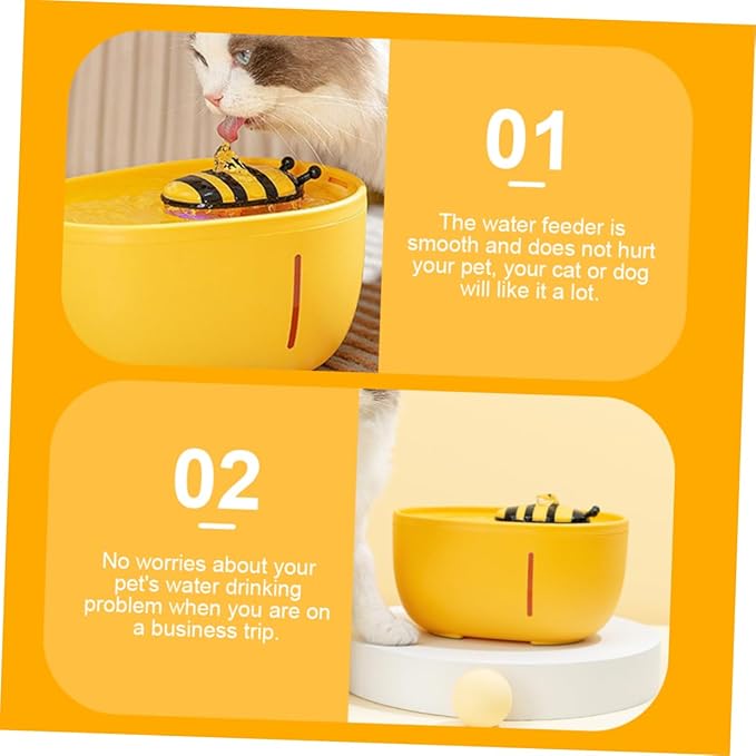 Automatic Pet Water Dispenser for Cats and Dogs Compact Lightweight Water Feeder Circulation System for Healthy Hydration Pet-Friendly Design Stable Base