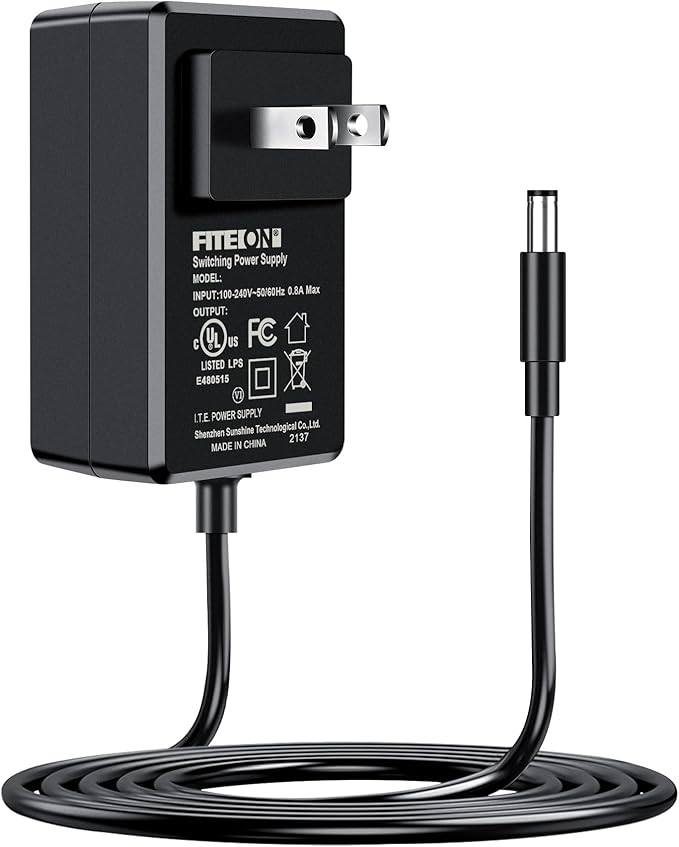 FITE ON AC to DC Replacement Automatic Pet Feeder Power Adapter Wall Cat Dog Brid Feeder Food Dispenser Charger Power Supply Cord UL Listed (for Arf)