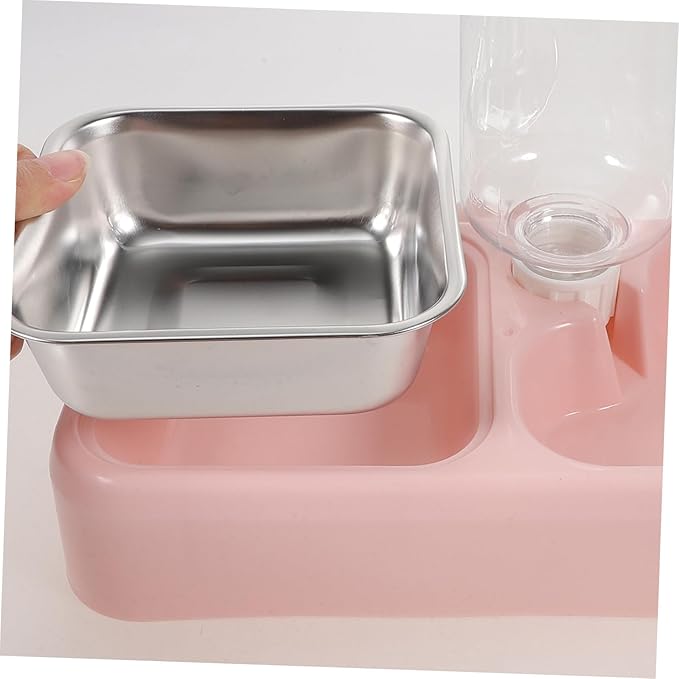 BESPORTBLE Pet Supplies Automatic Pet Water Dispenser for Cats Dogs Sturdy Double Bowl Design