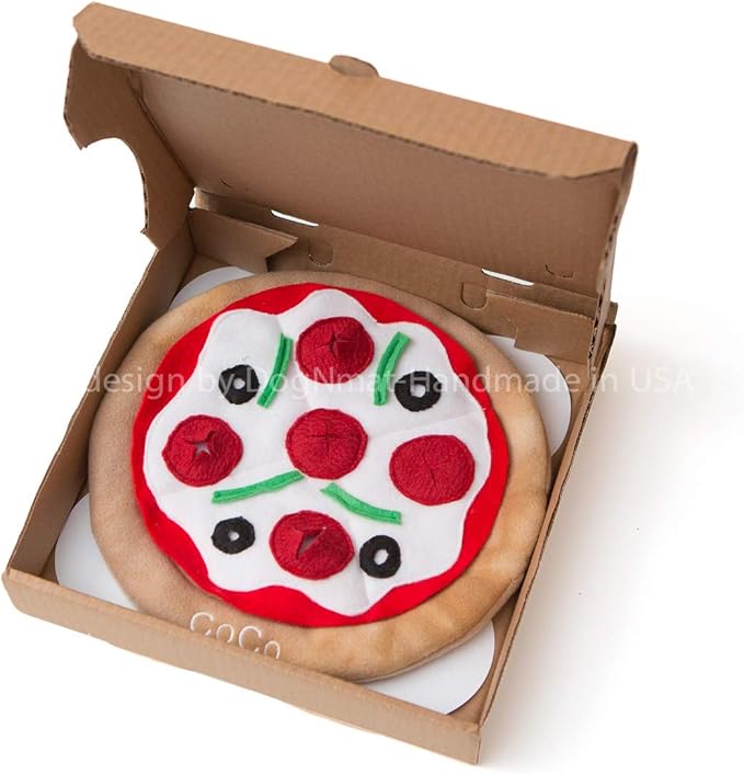Dog toys, Snuffle mat, Handmade Personalized Pizza dog toys
