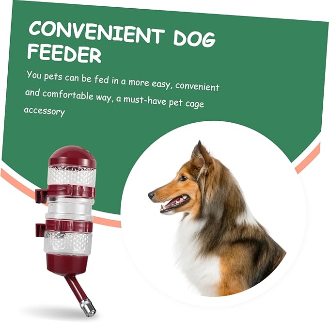 GALPADA Hanging Dog Water Dispenser for Pet Cages Automatic Water Bottle Kettle Feeder for Cats and Dogs Easy to Install and Secure Design for Comfortable Drinking Angle
