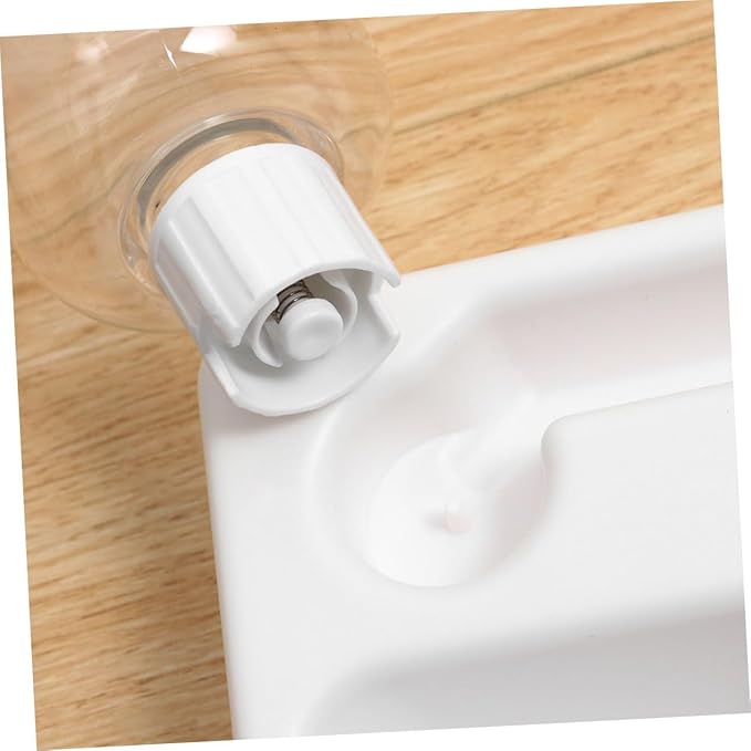 Angoily 2pcs Corner Shape Pet Feeder Automatic Water Dispenser Bottle Dual Bowls for Cats Dogs Practical Non- Design Detachable Nozzle Plastic Pet Supplies