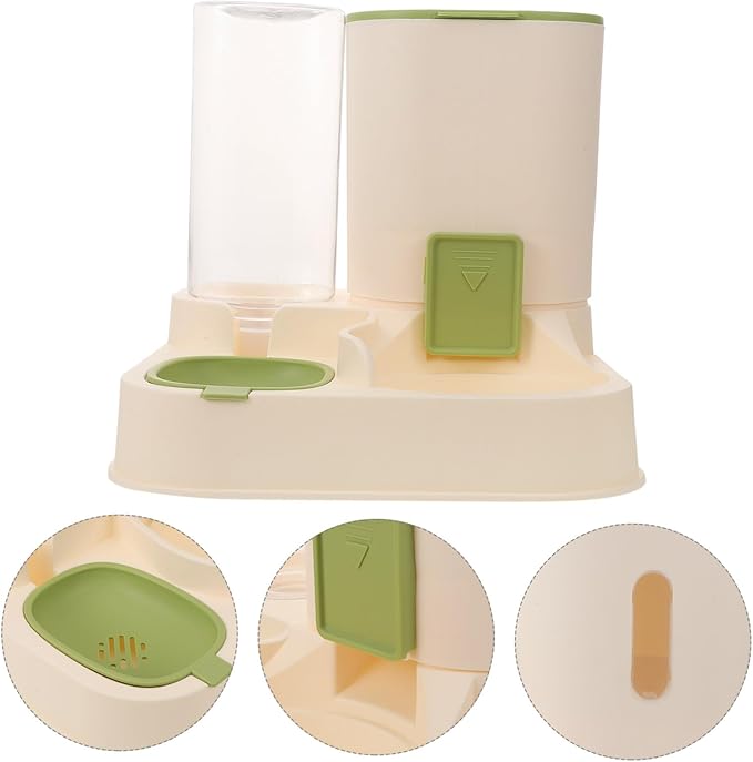Automatic Pet Water Feeder Food Dispenser for Dogs and Cats Detachable Design Dry Wet Food Separation Easy to Suitable for Animals Capacity Water Bowl