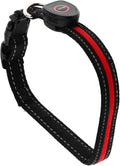 Yardwe Rechargeable USB Glow Collar for Pets Heart Shaped LED Night Safety Collar Flashing Light Fits Small to Medium Breeds for Evening Walks