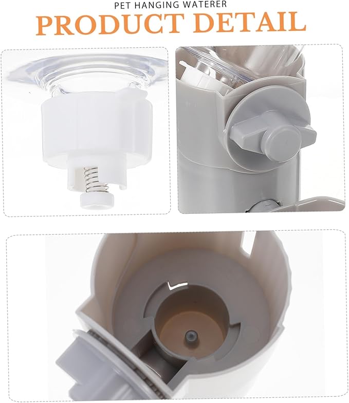 BESPORTBLE Automatic Drinking Fountain Small Pet Water Dispenser for Dogs Cats Pet Hanging Waterer Safe Abs Material Dog Cage Water Dispenser