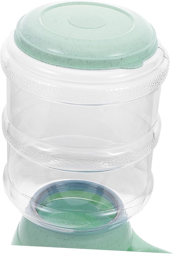 VANZACK Automatic Pet Feeder for Cats Dogs Capacity Food Dispenser Light Green Convenient Feeding for Busy Pet Owners Practical and Home Decor