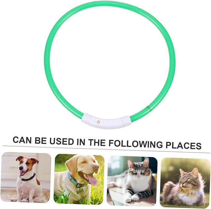 Sosoport Led Dog Collar USB Charging Fashionable Pet Accessory Night Visibility Collar