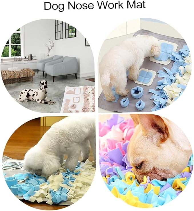 Pet Feeding Mat Snuffle Design Plush Dog Training Pad for Nose Work Behavior Improvement