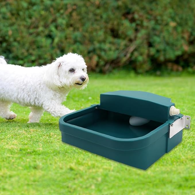 Automatic Dog Water Dispenser Pet Waterer 9L/300oz Capacity Large Wall-Mounted Drinking Water Bowl for Chicken Cattle Livestock Animal Outdoor & Indoor