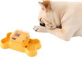 Interactive Dog Treat Dispenser Toy, Dog Slow Feeder for Mental Stimulation, Food Puzzles for Cats & Dogs to Prevent Boredom, Anxiety, Easy to Fill & Clean(Yellow).