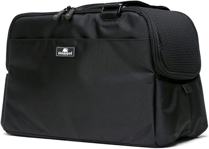 Sleepypod Atom - Airline Approved Pet Carrier and Crash-Tested Car Seat for Cats and Dogs up to 12 lbs. (Charcoal Gray)