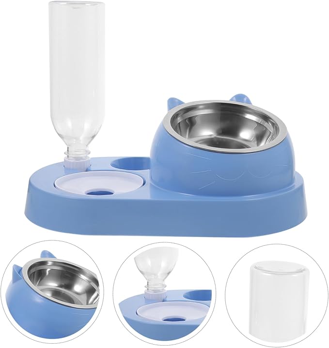 Sturdy Pet Bowls Automatic Water Dish Detachable for Dogs and Cats Home Feeding Station