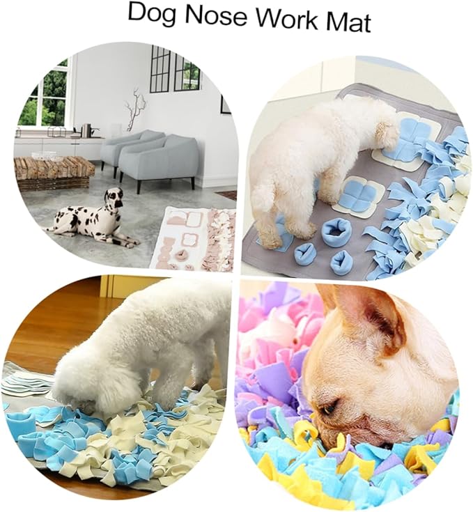 UPKOCH Dog Snuffle Mat for Dogs Pet Foraging Activity Pad Small Training Blanket for Nose Work Machine Washable and Safe for Pet Play