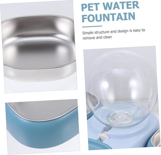 Automatic Pet Water Dispenser Durable Transparent Water Feeder for Cats Dogs and Pets Practical Smooth Design for Home and Outdoor Use