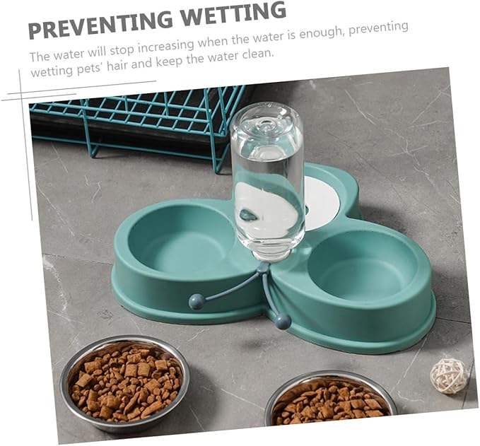 HANABASS Skid-Resistant Automatic Water Feeder for Dogs Cats Multi-Function Pet Water Dispenser Kitten Feeder Dog Supply Green