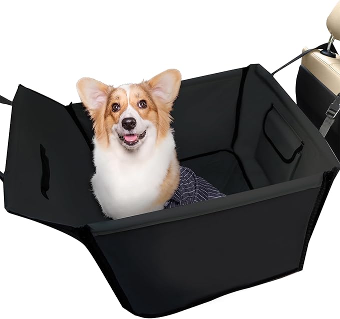 Medium Dog Car Seat - Scratchproof Waterproof Booster Seat for Large Dogs, SUVs, Cars & Trucks - 19" x 23" x 19"