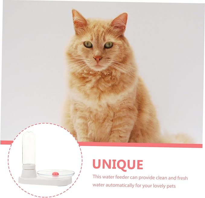 VICASKY Creative Pet Water Feeder Automatic Water Dispenser for Dogs Cats Stable Base for Home Use for Busy Pet Owners