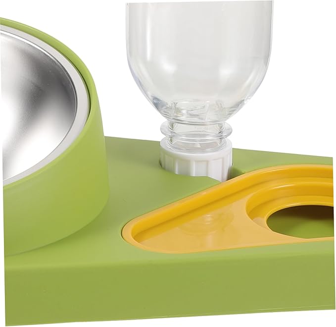 Automatic Pet Feeder Detachable Water Dispenser Non-Spill Cat Dog Bowl for Food and Water Ergonomic Design for Comfort for Home Use