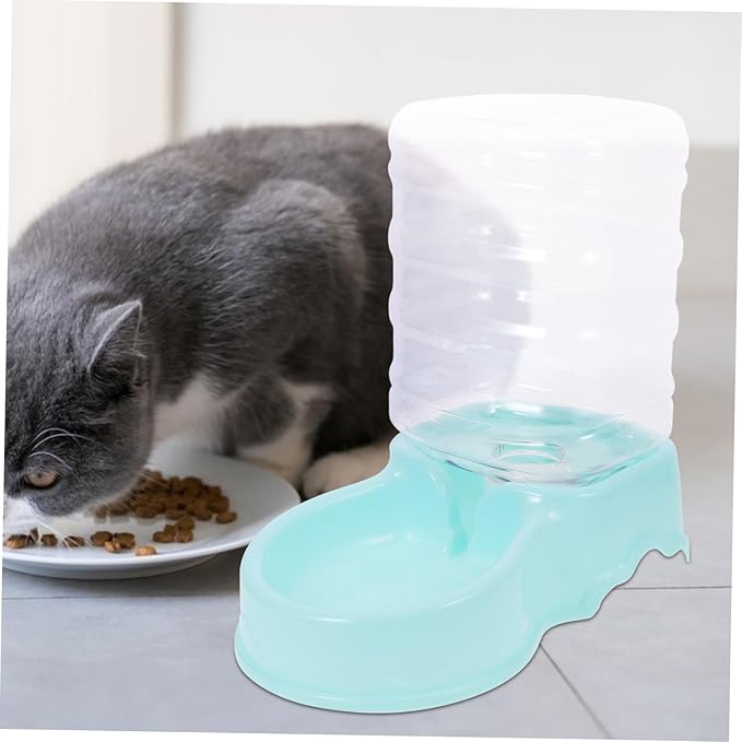 BESPORTBLE Pet Water Dispenser Feeder Bowl Cat Dog Automatic Feeder Easy to Fill Plastic