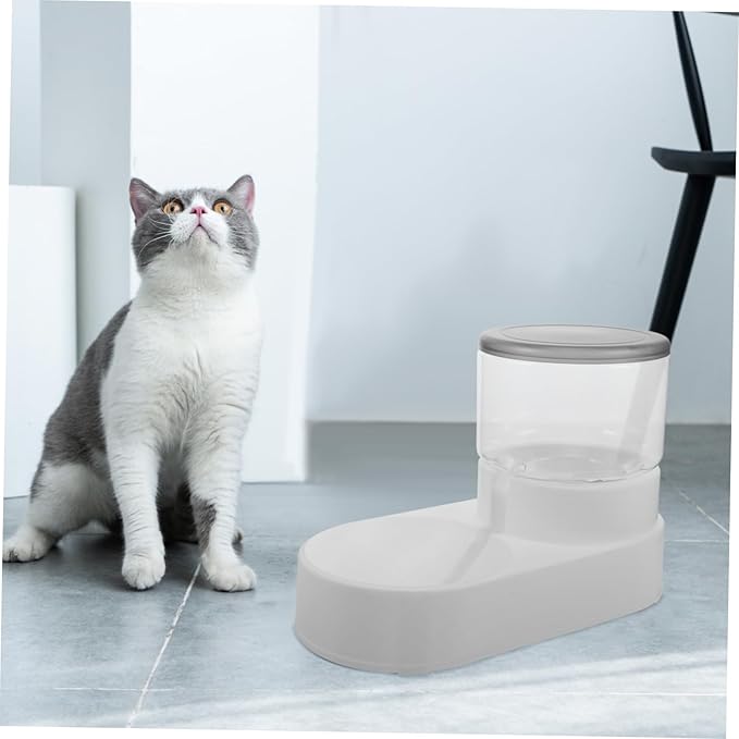 Automatic Pet Water Dispenser for Cats and Dogs Compact and Easy to Use Sturdy Design Texture for Easy Monitoring for Home and Travel