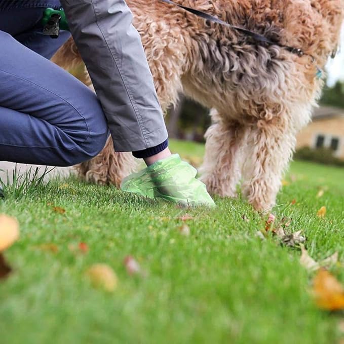 Biodegradable Doggy Poop Bags, Extra Thick Dog Poop Bags with Dispenser and Leash Clip, Scented Waste Bags for Puppy Outdoor Walking and Traveling,240 Counts