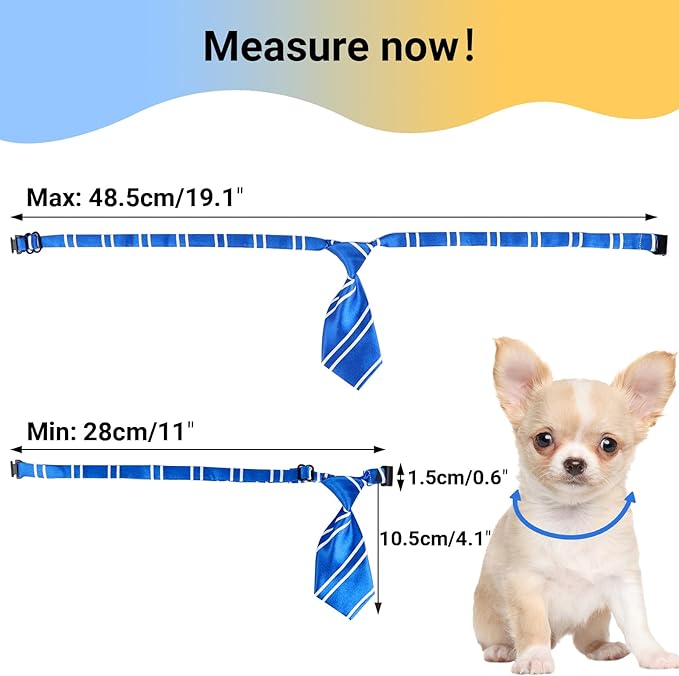 Segarty 60 PCS Adjustable Small Dog Ties, Assorted Pattern Pet Bow Ties for Small Dogs Bows Cats Grooming Bowties Puppy Neckties Festival Valentine Photography Birthday Gift Party Holiday Costumes