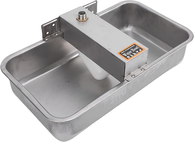 generic Dog Automatic Water Dispenser, Stainless Steel Pet Water Bowl with Continuous Design, for Dogs Cats and Other Pets