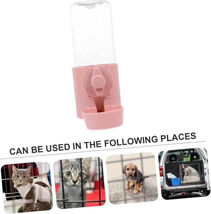 Hanging PET Water Feeder Automatic Water Dispenser for Dogs and Cats Sturdy Hanging Bottle Easy to Install Suitable for Home and Travel