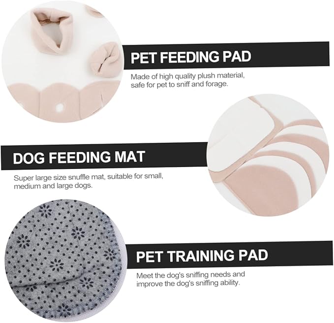 Snuffle Mat for Dogs Giant Plush Dog Nose Work Mat Pet Feeding Pad for Small Medium