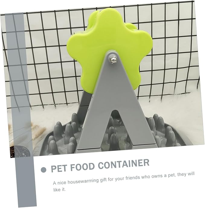 BESPORTBLE 1piece Dog Food Bowl Stand Automatic Dog Treat Dispenser for Raised Bowl