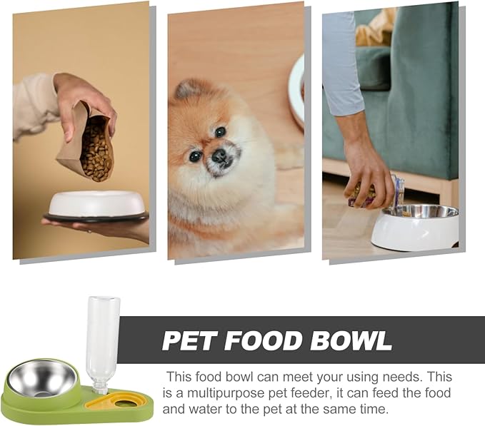 Automatic Pet Feeder with Water Bowl Dog Cat Food Dispenser Lightweight Compact Design Easy to Use for Home Pet Care
