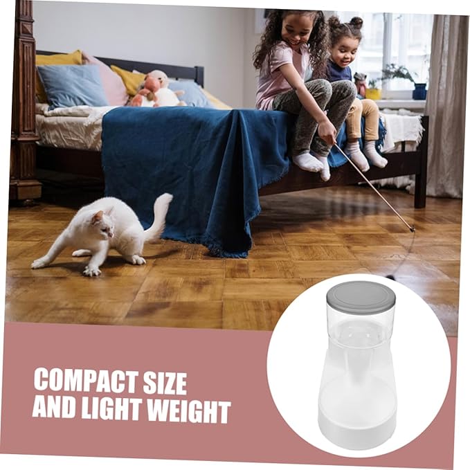 balacoo 2pcs Automatic Cat Feeder Waterer Break-Resistant Plastic Easy-Clean Compact Pet Supply for Dogs and Cats
