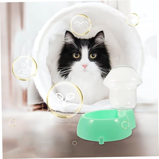 POPETPOP Automatic PET Water Feeder 1.5L Capacity Dog Water Dispenser Food-Grade Plastic for Dogs and Cats Easy to Use No Spill