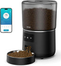 Automatic Cat Feeder, Cat Food Dispenser 4L, 2.4G WiFi Cat Feeder Automatic 1-10 Meals, 1-9 Portions/Meal Timed Cat Feeder, Automatic Pet Feeder for Cats Dog with Stainless Steel Feeding Bowl