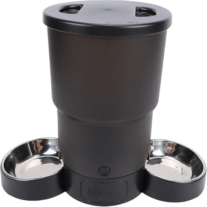 Zerodis Smart Dog Food Dispenser Automatic Feeders Control and Timer Settings for Pet Feeding Ideal for Multi Cat Households Smart Dog Food Dispenser Plastic Portion Cat