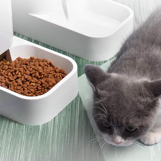 XISAOK Dog for Cat Automatic Feeder Water Drinker Food Dispenser Puppy Kitten Feeding Bowl Pet Supplies