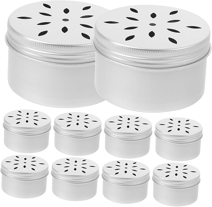 MERRYHAPY 10pcs Dog Scent Training Containers for Odor Detection Aluminum Scent Training Box Nose Work Tool for Dog and Stress Relief