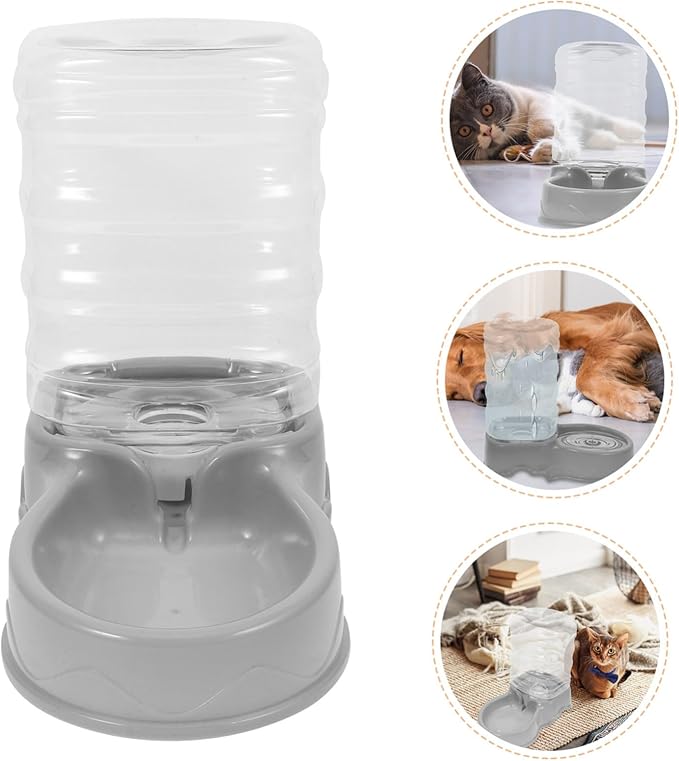 Automatic Cat Water Dispenser Gravity Pet Feeder Bowl Self-Filling Pet Feeder Plastic Home Decor
