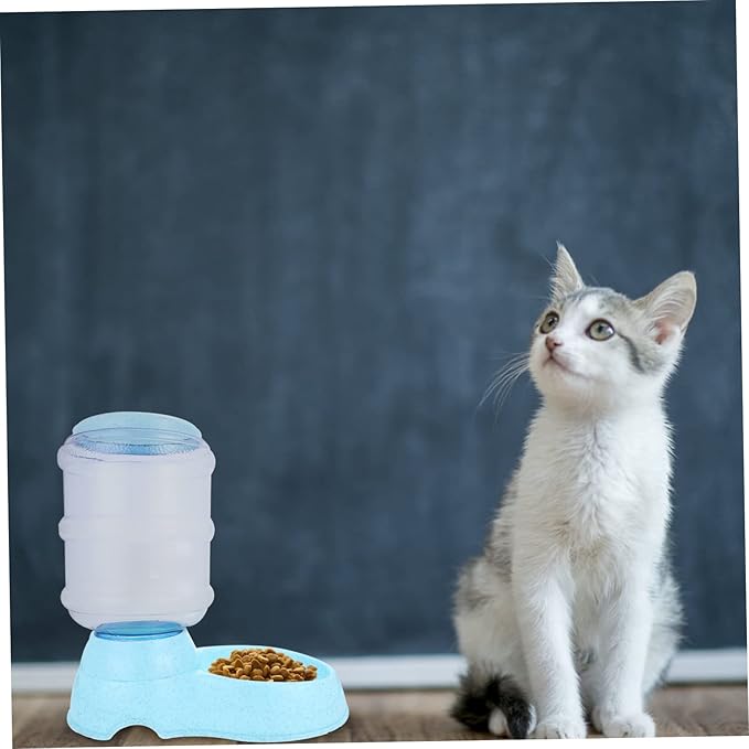Automatic Pet Food Dispenser for Cats and Easy to Use for Supply Reduces Feeding Effort and Convenient Feeding