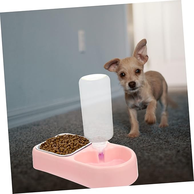HANABASS 1set Hanging Cat Feeder Detachable Dog Bowl Automatic Water Dispenser for Cats and Dogs Easy to Convenient Design for Home Travel