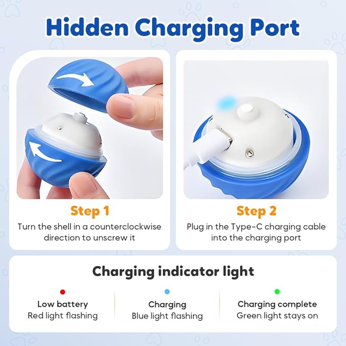 Zoomie Buddy 2.0 Smart Touch Interactive Dog Toys, 2 in 1 Interactive Dog Balls ＆ Pet Feeder, DogsTrack Food Leaking Ball, New TPU Automatic Rolling Ball for Dogs with Fruit Plush Cover (Orange)